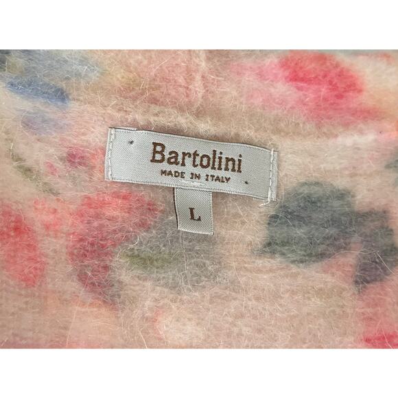 Bartolini Made In Italy Mohair Alpaca Blend Floral Cardigan Sweater Large - Picture 6 of 6